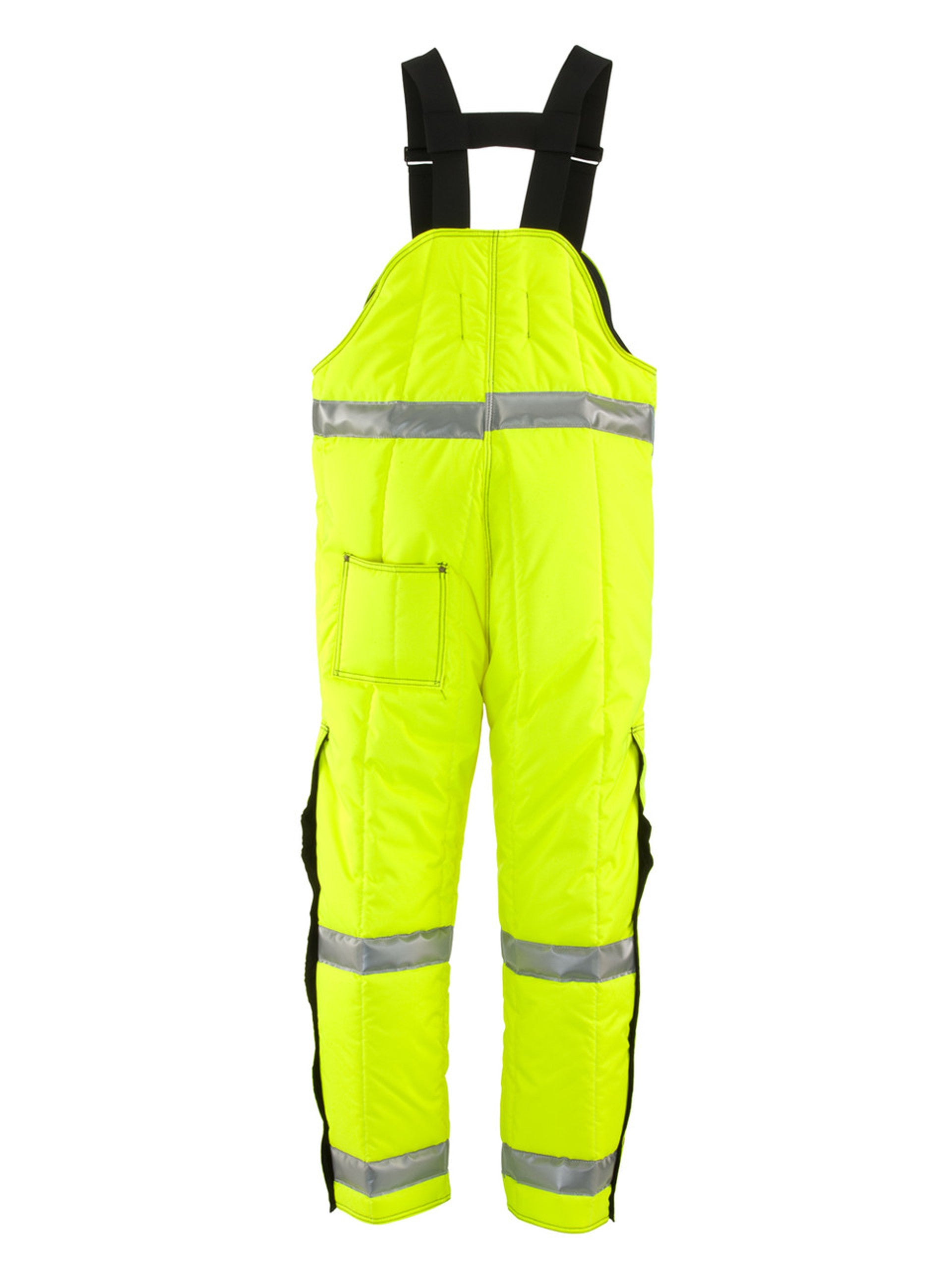 385L2 HiVis Iron-Tuff® Bib Overalls with Reflective Tape Lime/Silver
