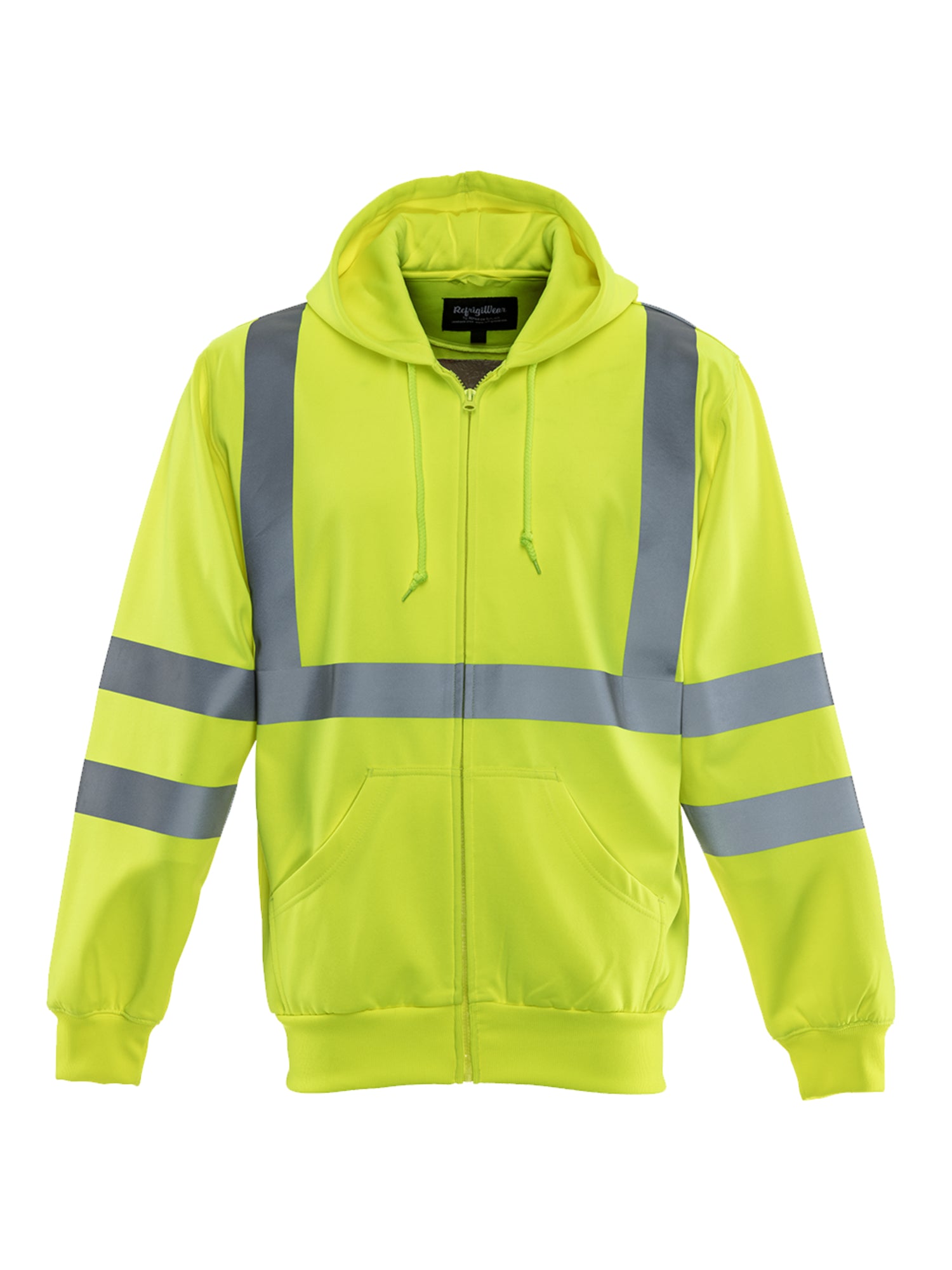 Refrigiwear 484 HiVis Hooded Sweatshirt Lime