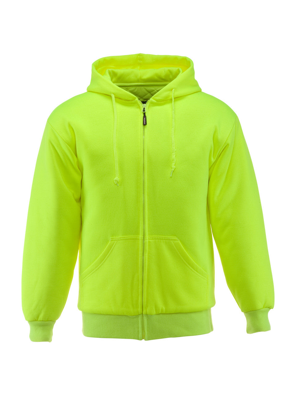 Refrigiwear 488HV HiVis Insulated Quilted Sweatshirt Lime