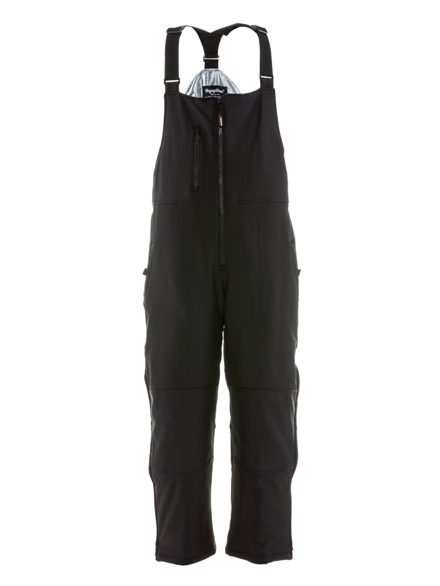 Refrigiwear 495 Insulated Softshell Bib Overalls Black/Charcoal