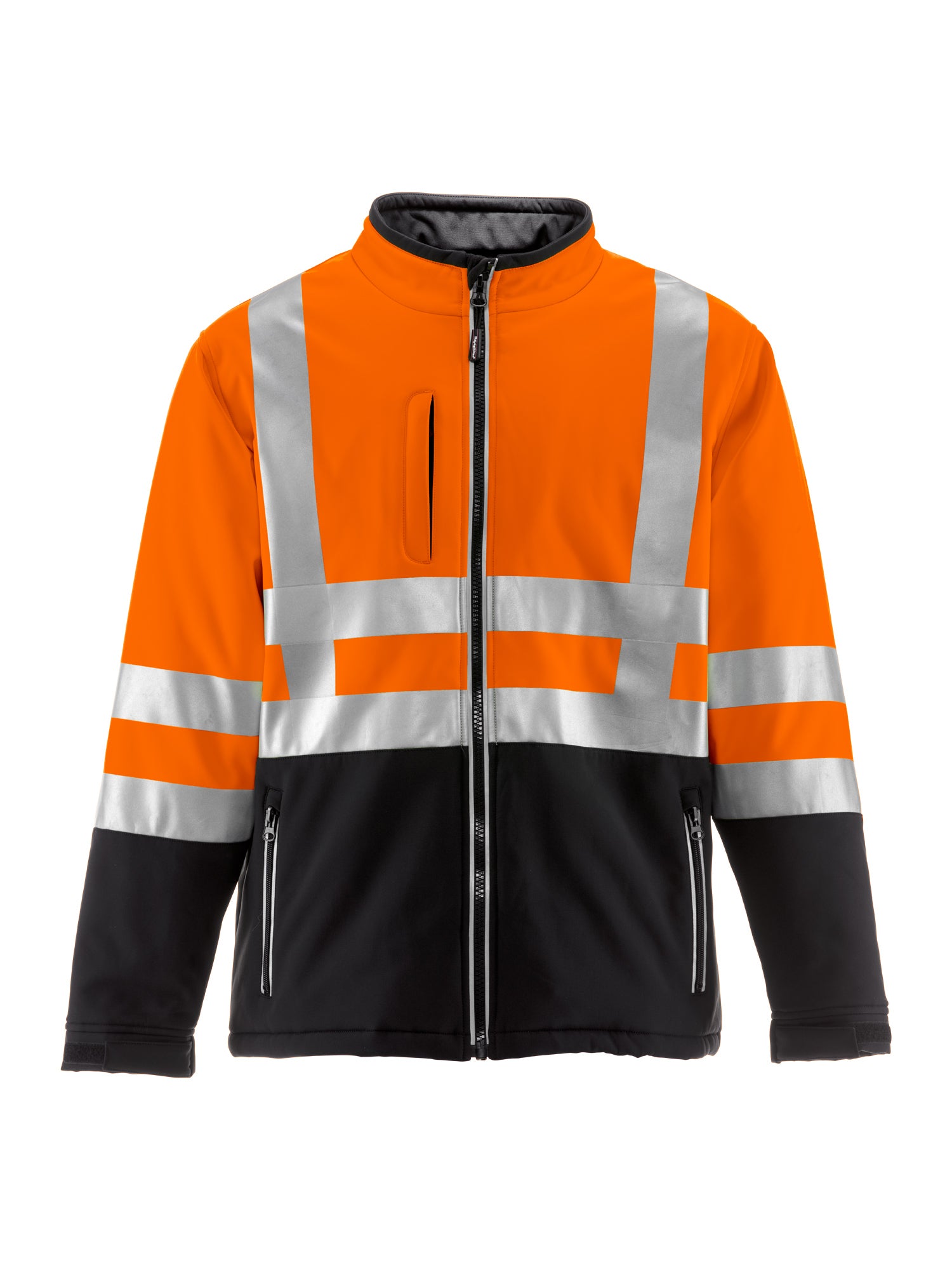 496 HiVis Insulated Softshell Jacket Orange/Black