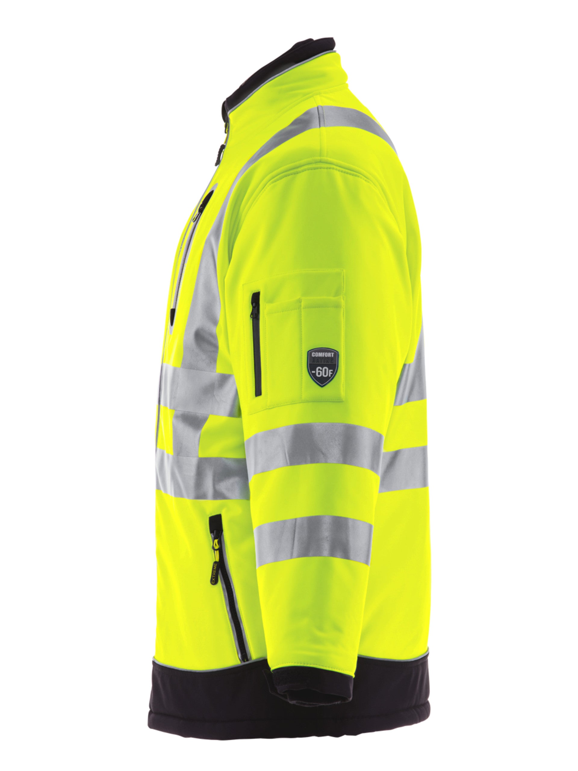 Refrigiwear 796 HiVis Extreme Softshell Jacket Lime/Black