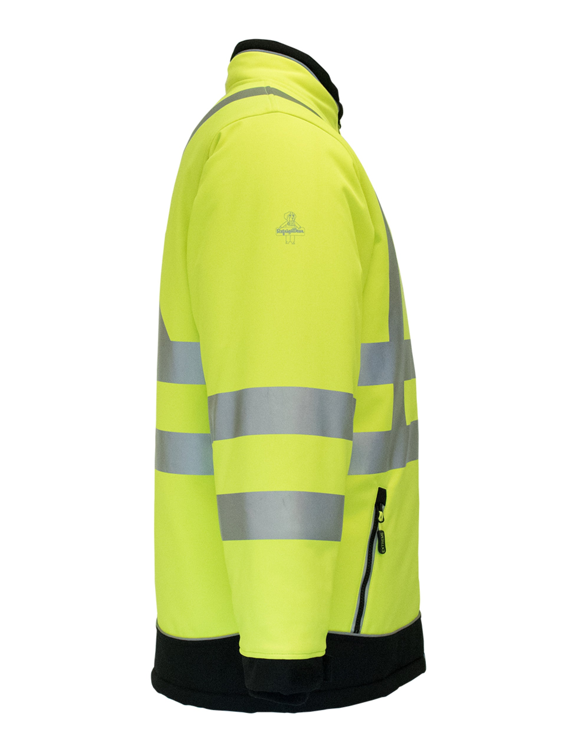 Refrigiwear 796 HiVis Extreme Softshell Jacket Lime/Black