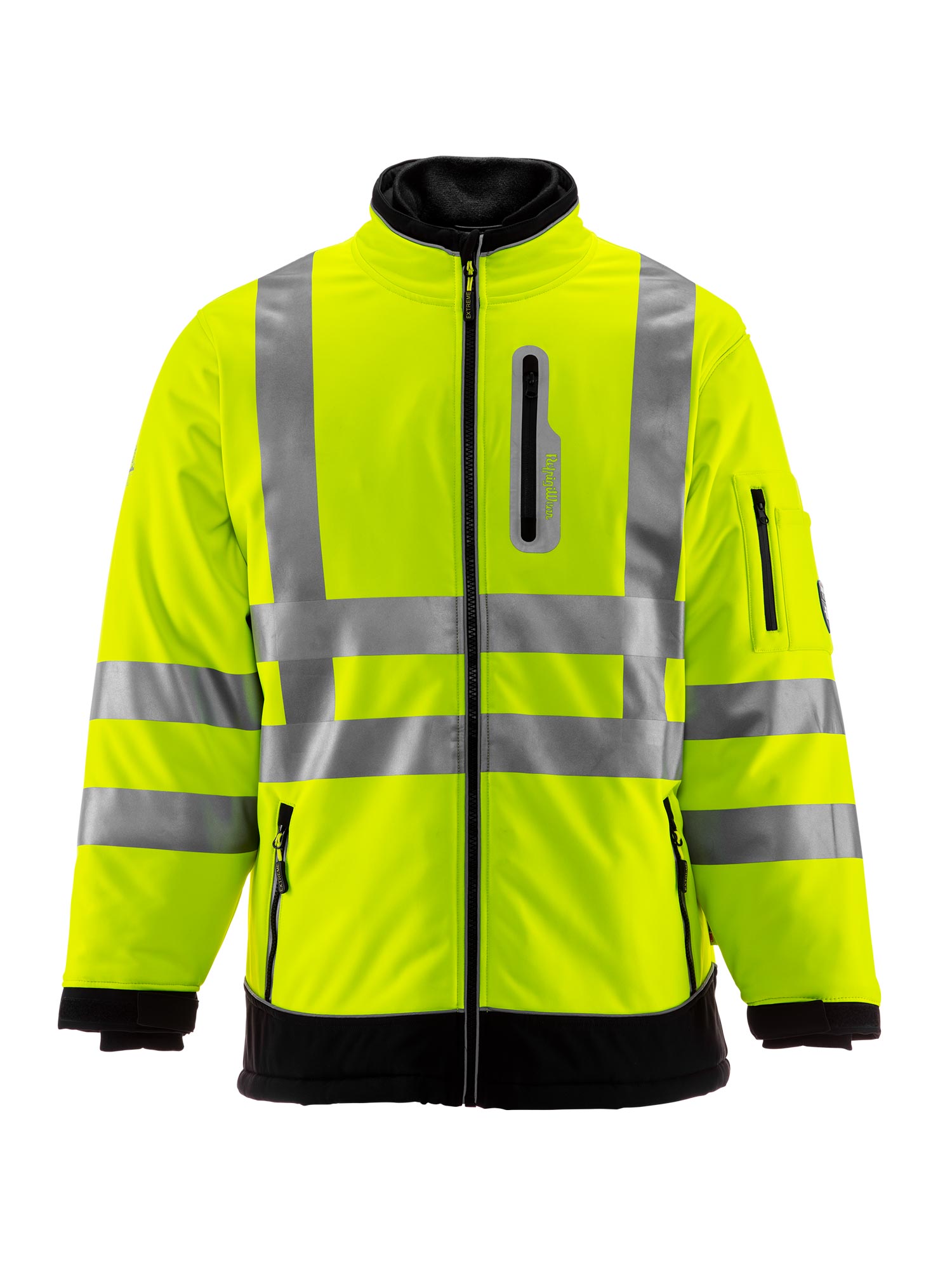 Refrigiwear 796 HiVis Extreme Softshell Jacket Lime/Black
