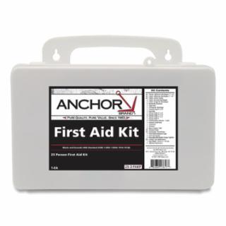 Anchor 25 Person First Aid Kit, Plastic Case, Wall Mount