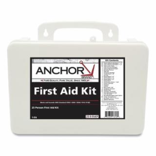 Anchor 25 Person First Aid Kit, ANSI 2009, Plastic Case