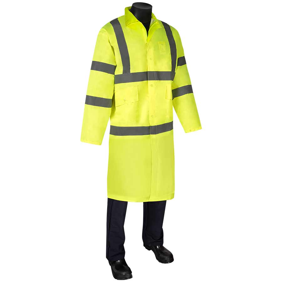 Liberty Safety 1355 DuraWear™ Class 3 Hi-vis Green Rain Coat