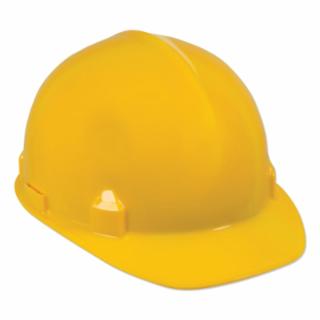 Jackson Safety 14833 SC-6 Hard Hat, 4-point Ratchet, Front Brim, Yellow, EA