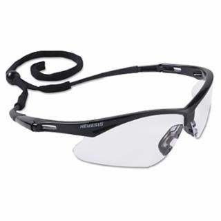 KleenGuard™ 25679 V30 Nemesis™ Safety Glasses, Clear, Polycarbonate Lens, Anti-Fog, Black Frame/Temples, Nylon 12/BX