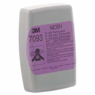 3M Particulate Filter 7093, P100, Oil and Non-Oil Particles, Magenta