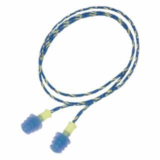 Hoenywell FUS30S-HP Fusion® Multiple-Use Earplug, Thermoplastic Elastomer, Green, Corded