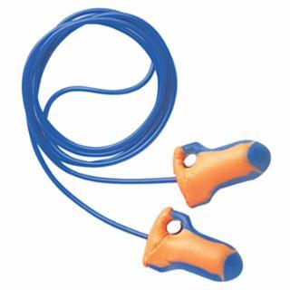 Honeywell LT-30 Laser Trak® Detectable Earplugs, Foam, Blue/Orange, Corded