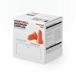 Honeywell MAX-1-D MAXIMUM Disposable Earplugs, Foam, Coral, Uncorded, Dispenser Box