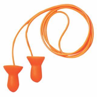 Honeywell QD30 Quiet Reusable Earplugs, Foam, Orange, Corded, Poly Bag