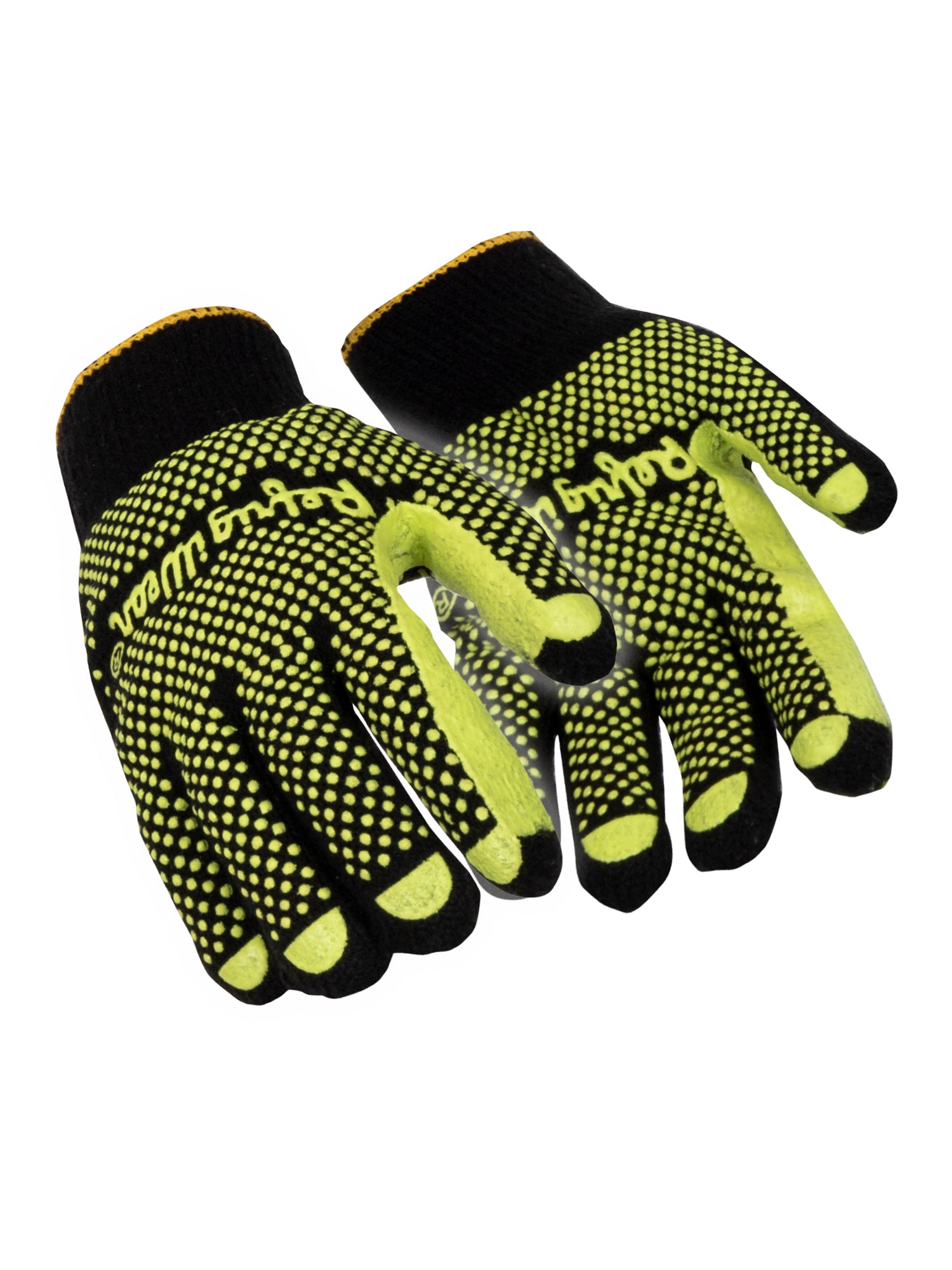 Refrigiwear 2010 Brushed Acrylic Double Dot Glove Lime 12/PK