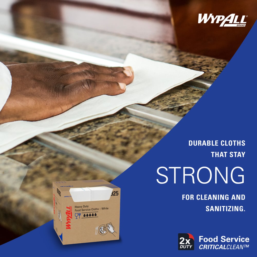 WypAll 05925 X70 CriticalClean™ Foodservice Cloths