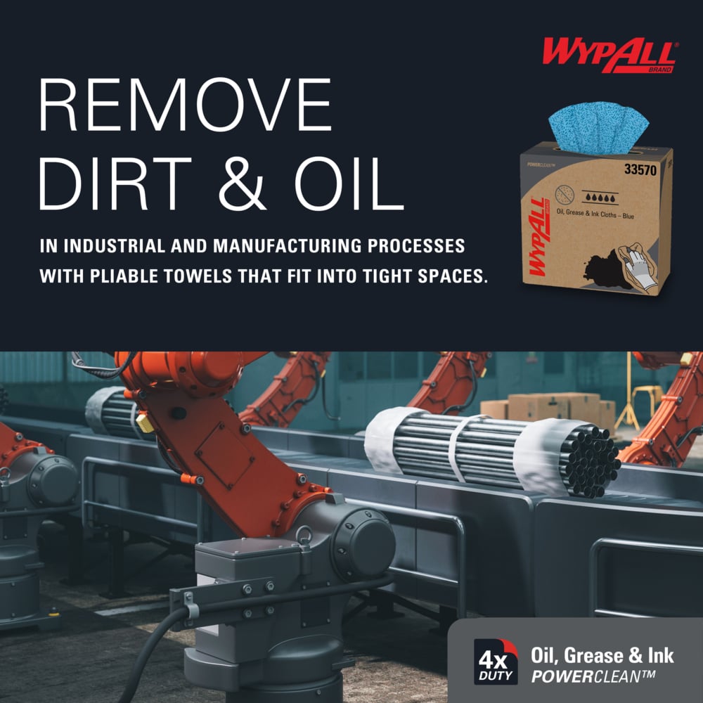 WypAll 33570 Oil, Grease & Ink Cloths