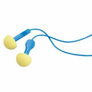 3M 1114 E-A-R™ Express™ Pod Plugs™ Earplug, Polyurethane, Yellow/Blue, Corded
