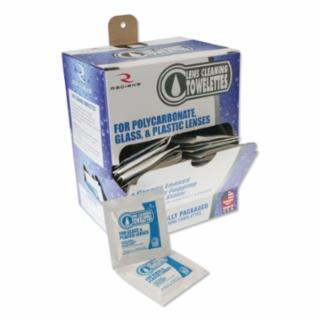 LCD100 Lens Cleaning, Towelette Dispenser with Cleaning Wipe, 8.5 in x 5.5 in