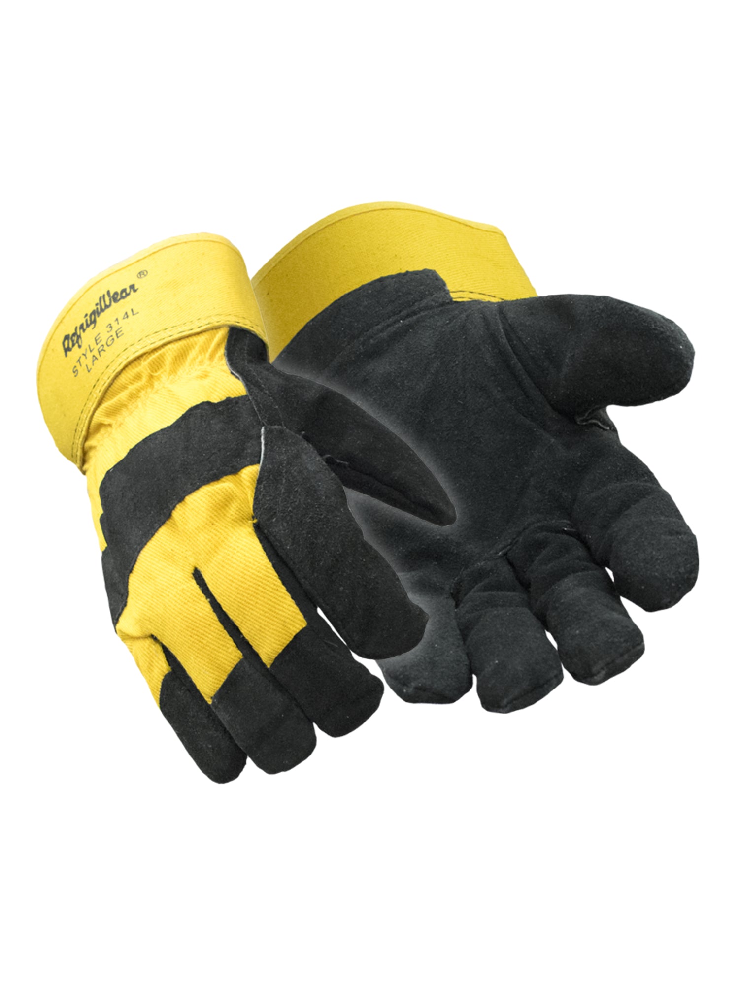 Refrigiwear 314 Cowhide & Canvas Insulated Glove Gold/Black