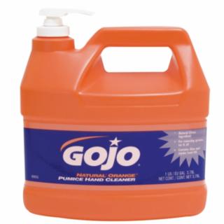 Gojo 955-04 Natural Orange™ Pumice Hand Cleaner, Citrus, Bottle w/Pump, 1 gal, 4/PK