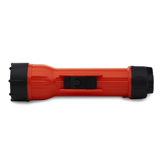 15460 LED WorkSAFE Waterproof Flashlight – 80 Lumens, Safety Orange, 2 D-Cell