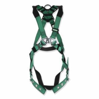 MSA 10197200 V-FORM™ Full-Body Harness, Back/Hips D-Rings, Standard, RaceFORM™ Chest/Qwik-Fit™ Leg Buckles