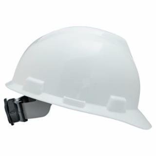 MSA 475358 V-Gard® Slotted Hard Hat Cap, Fas-Trac® III Suspension, White, EA