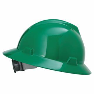 MSA 475370 V-Gard® Protective Hats, Fas-Trac Ratchet, Hat, Green, EA