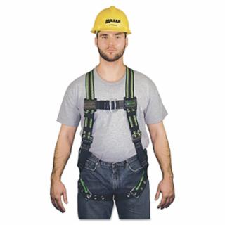 Honeywell Miller H500 Industry Standard Full-Body Harness, Back D-Ring, Universal, Mating Chest/Tongue Leg Buckles, Shoulder Pads, IS1P