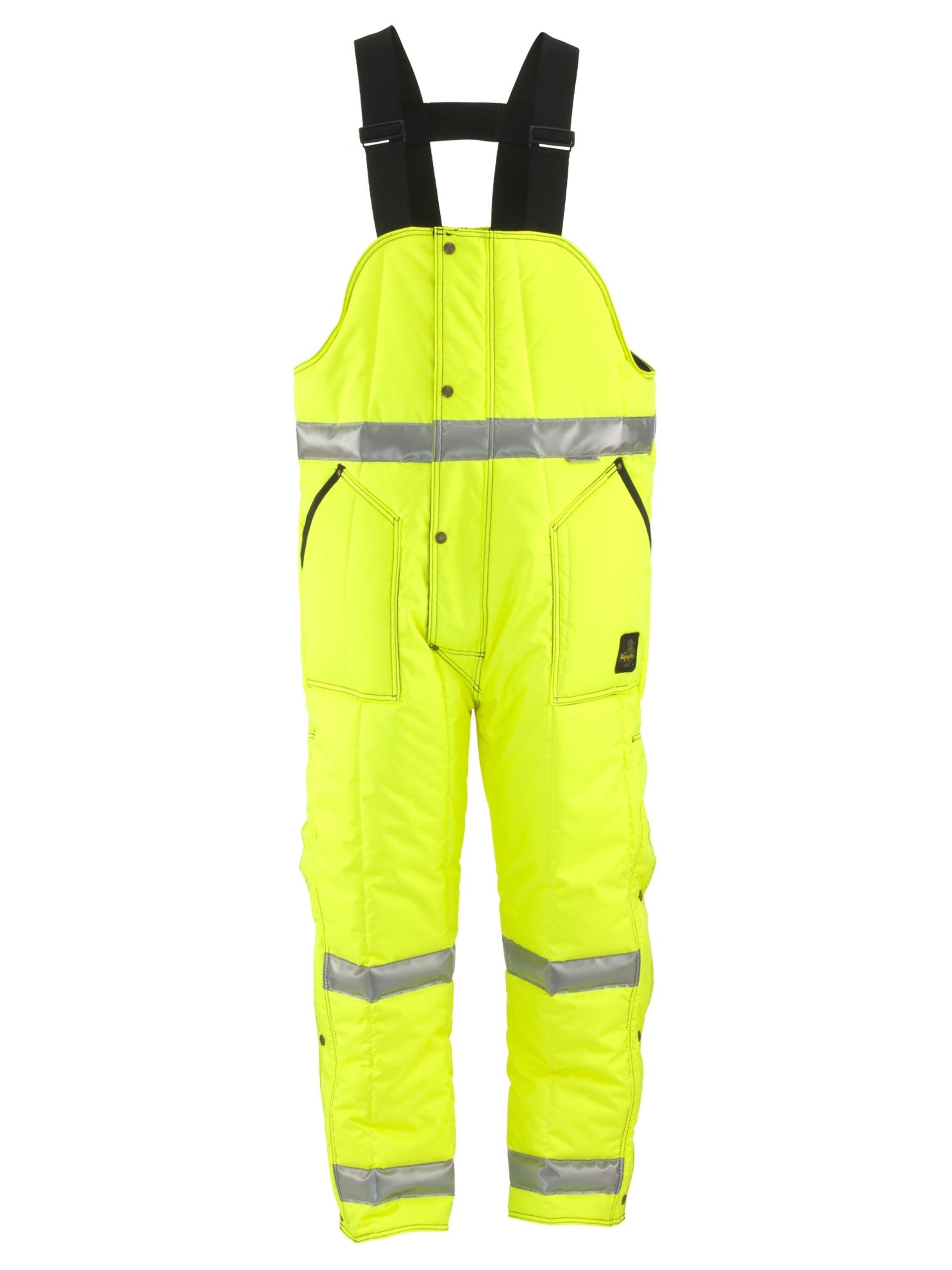 385L2 HiVis Iron-Tuff® Bib Overalls with Reflective Tape Lime/Silver