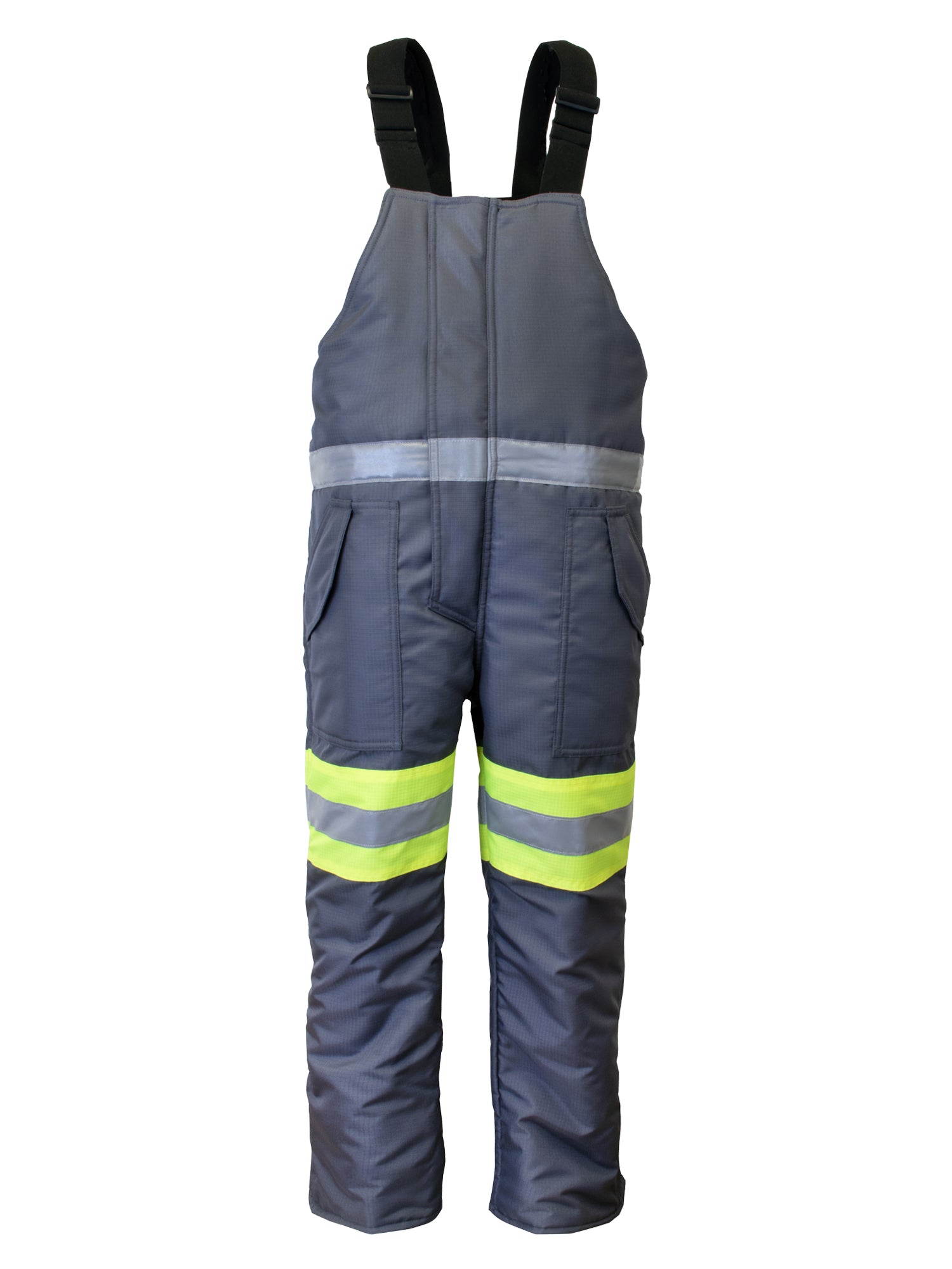 Refrigiwear 7250 Freezer Edge® Bib Overalls Lime/Gray