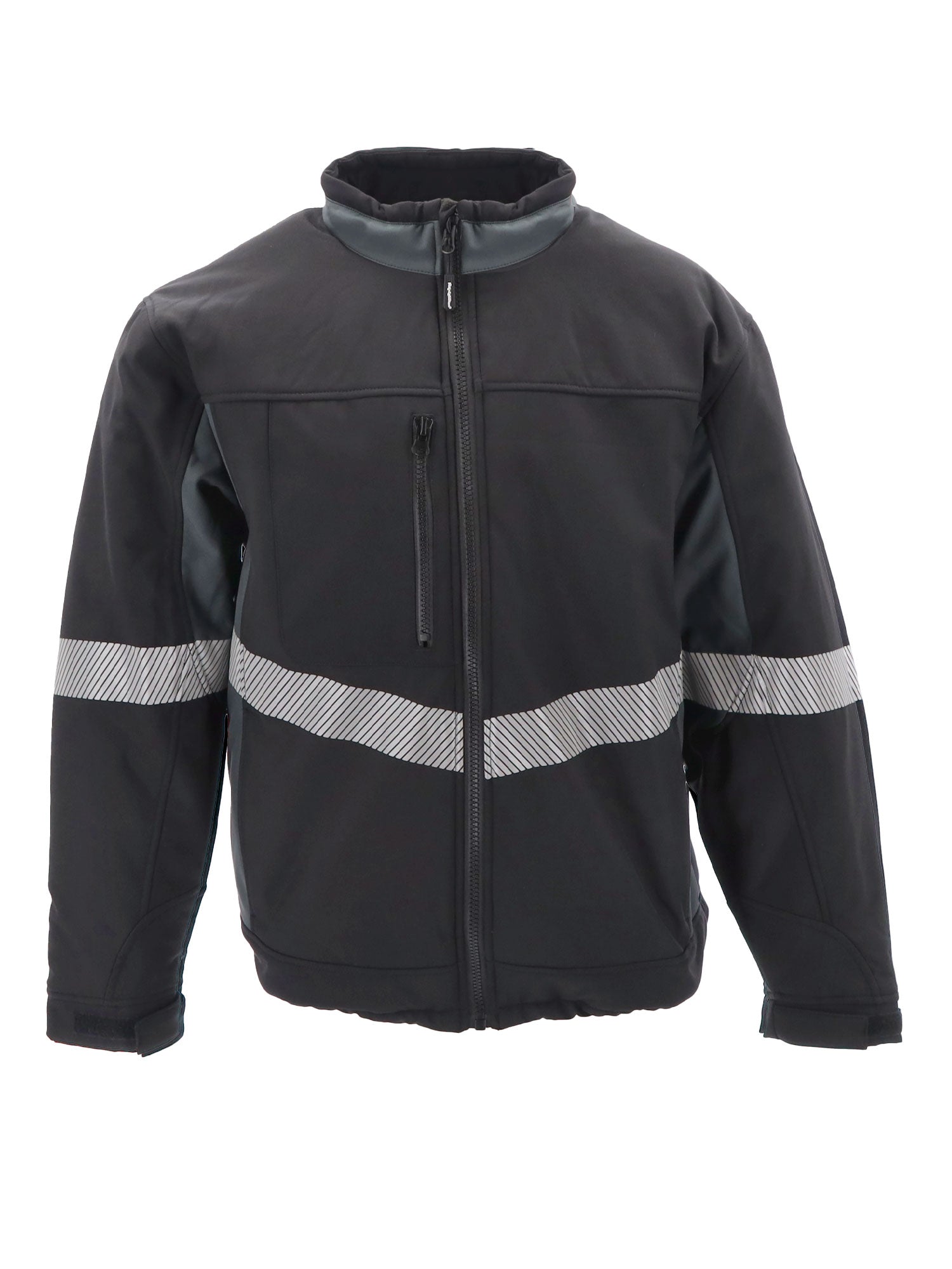 Refrigiwear 8490 Enhanced Visibility Insulated Softshell Jacket Black/Charcoal