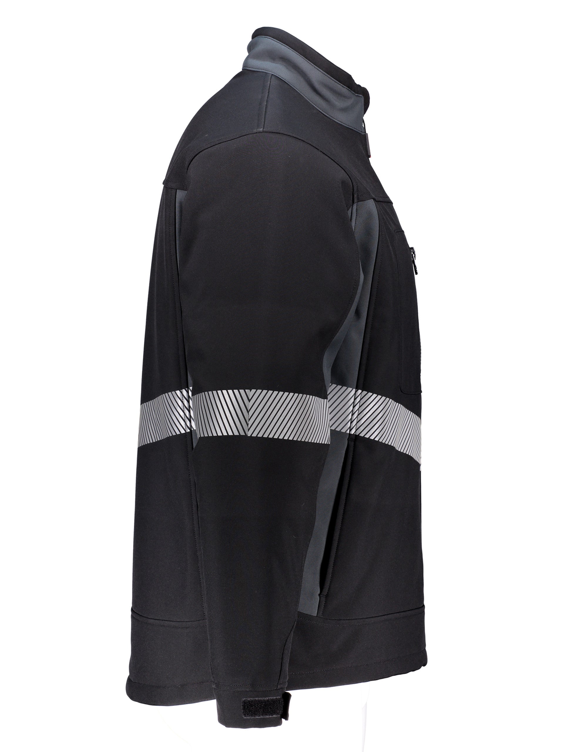 Refrigiwear 8490 Enhanced Visibility Insulated Softshell Jacket Black/Charcoal