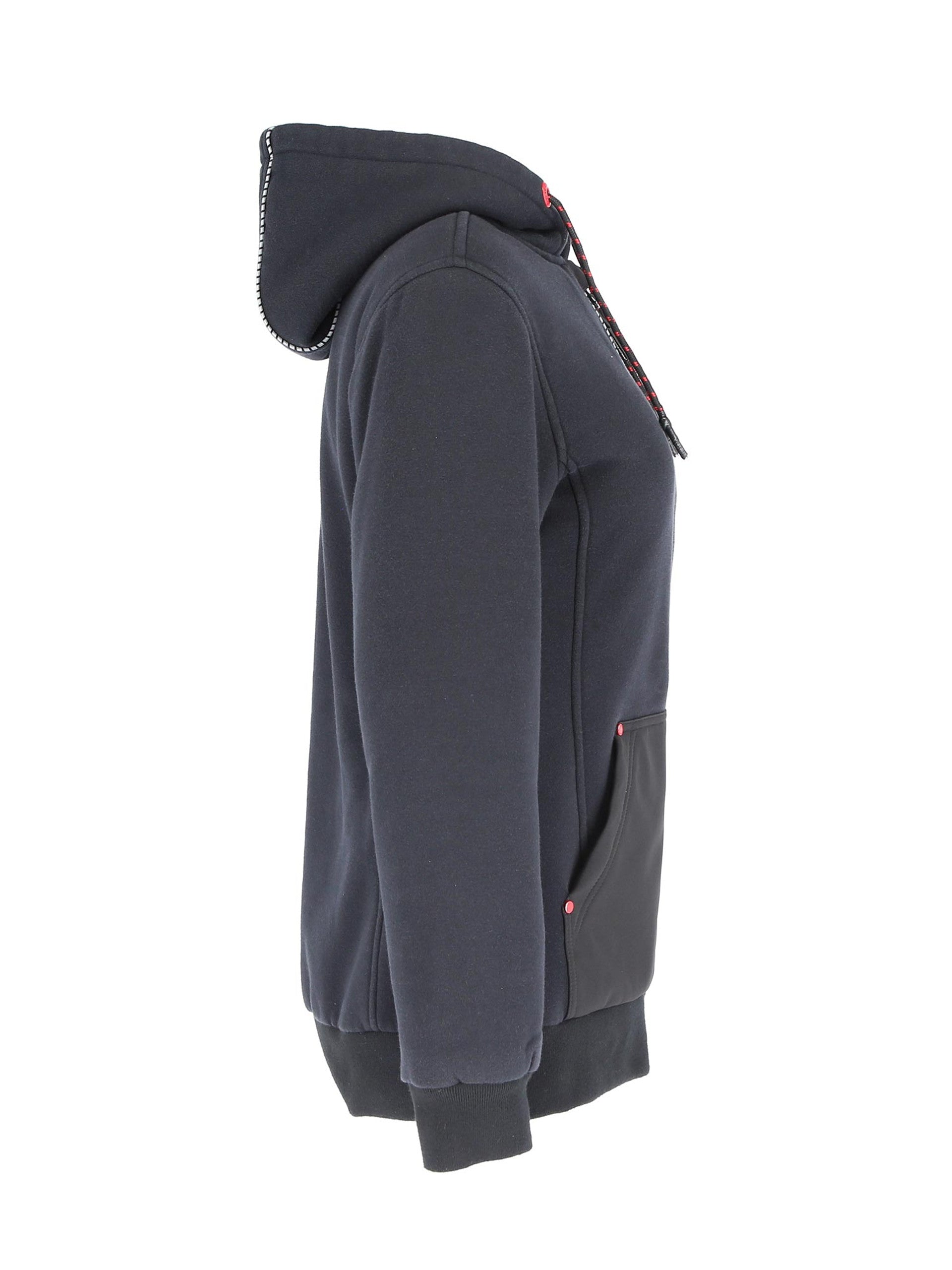 Refrigiwear 8555 Women's Hybrid Sweatshirt Black