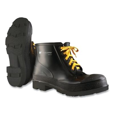 ONGUARD Monarch Steel Toe Ankle Boots, Polyester/PVC, Black