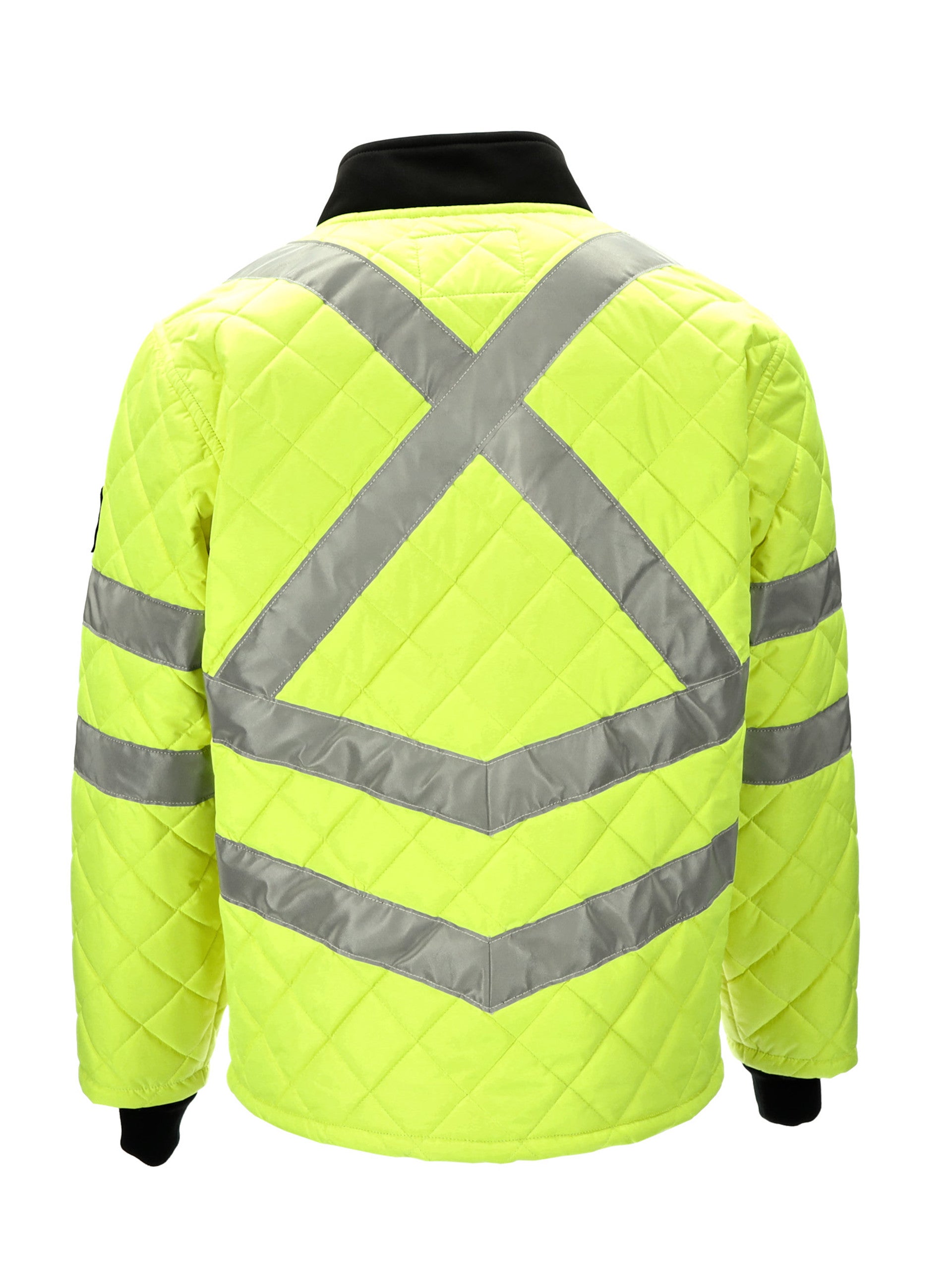 Refrigiwear 8730 HiVis Diamond Quilted Jacket Lime