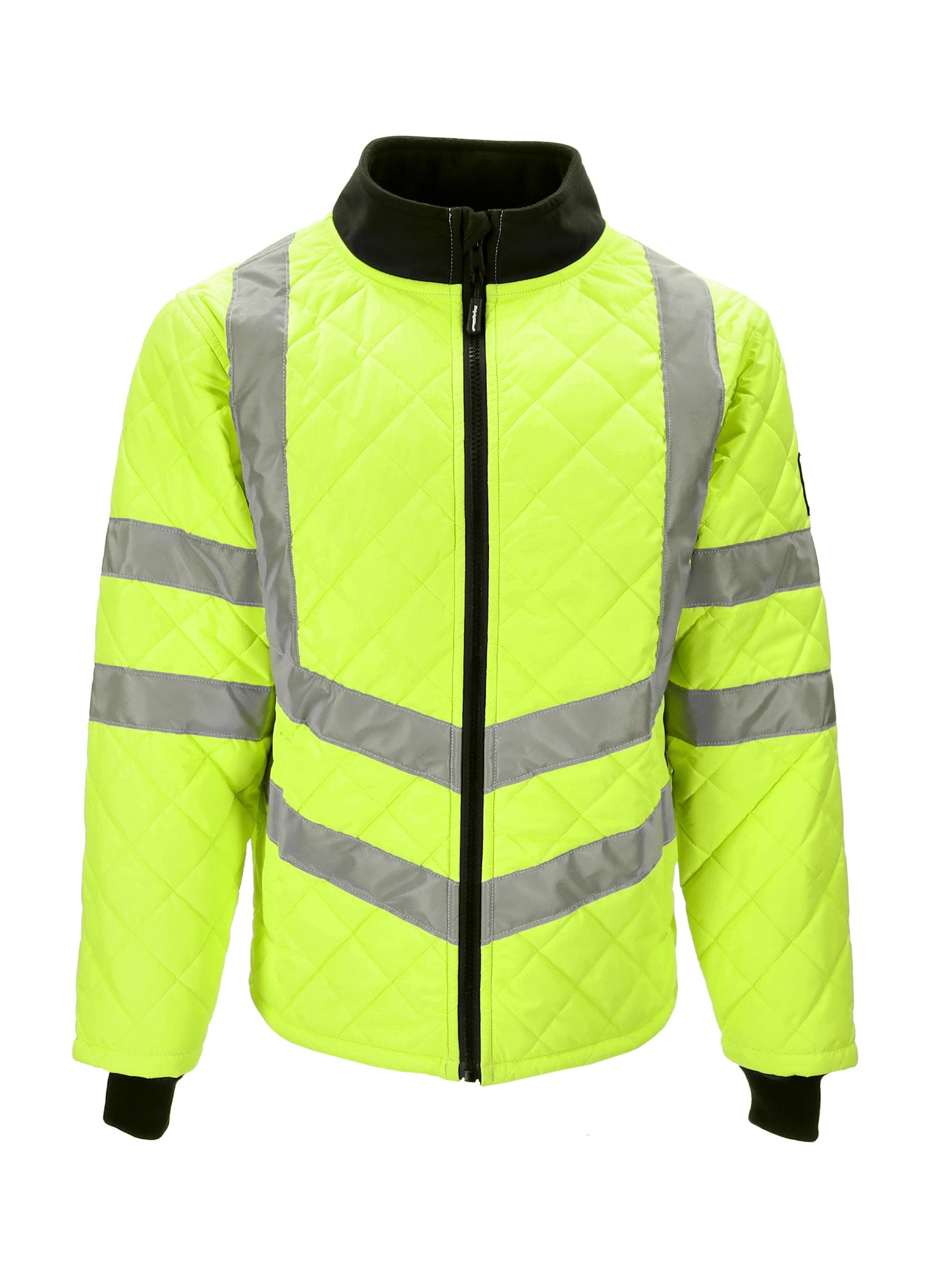 Refrigiwear 8730 HiVis Diamond Quilted Jacket Lime