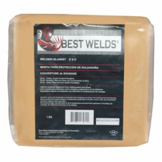 Best Welds Welding Blanket, 8 ft X 6 ft, Fiberglass, Yellow, 23 oz