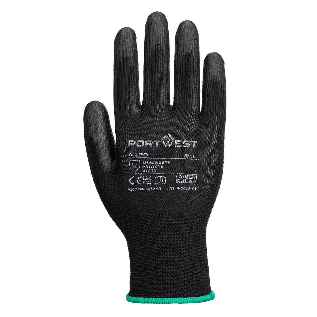 Portwest A120 PU Palm Glove - Black 12/PK