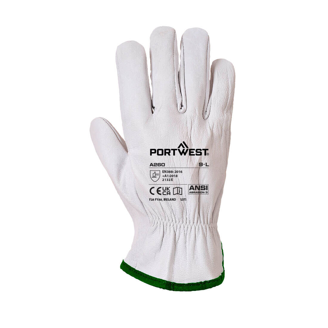 Portwest A260 Oves Driver Glove - Gray 12/PK