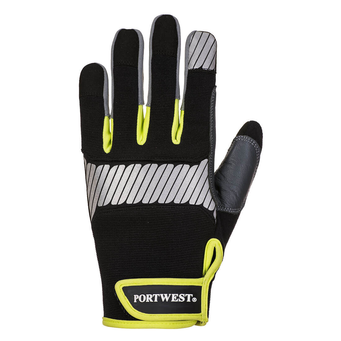 Portwest A770 PW3 General Utility Glove - Black/Yellow, 12/PK