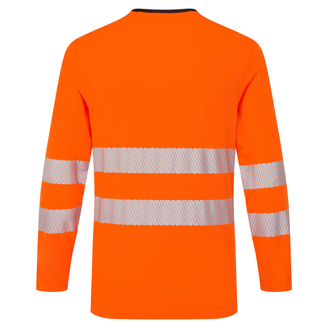 Portwest DX416 DX4 Long Sleeve High Viz T-Shirt - Orange/Black