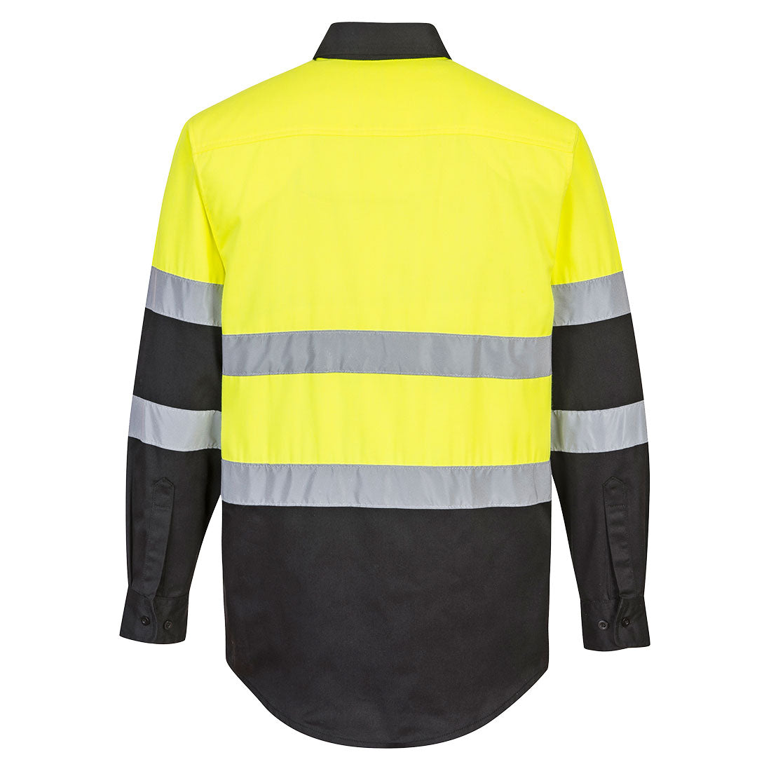 Portwest E066 Two Tone ANSI Long Sleeve Work Shirt - Yellow/Black