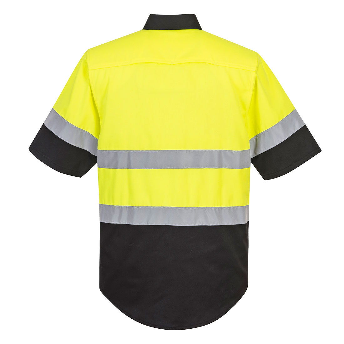Portwest E067 Two Tone Short Sleeve ANSI Work Shirt - Yellow/Black