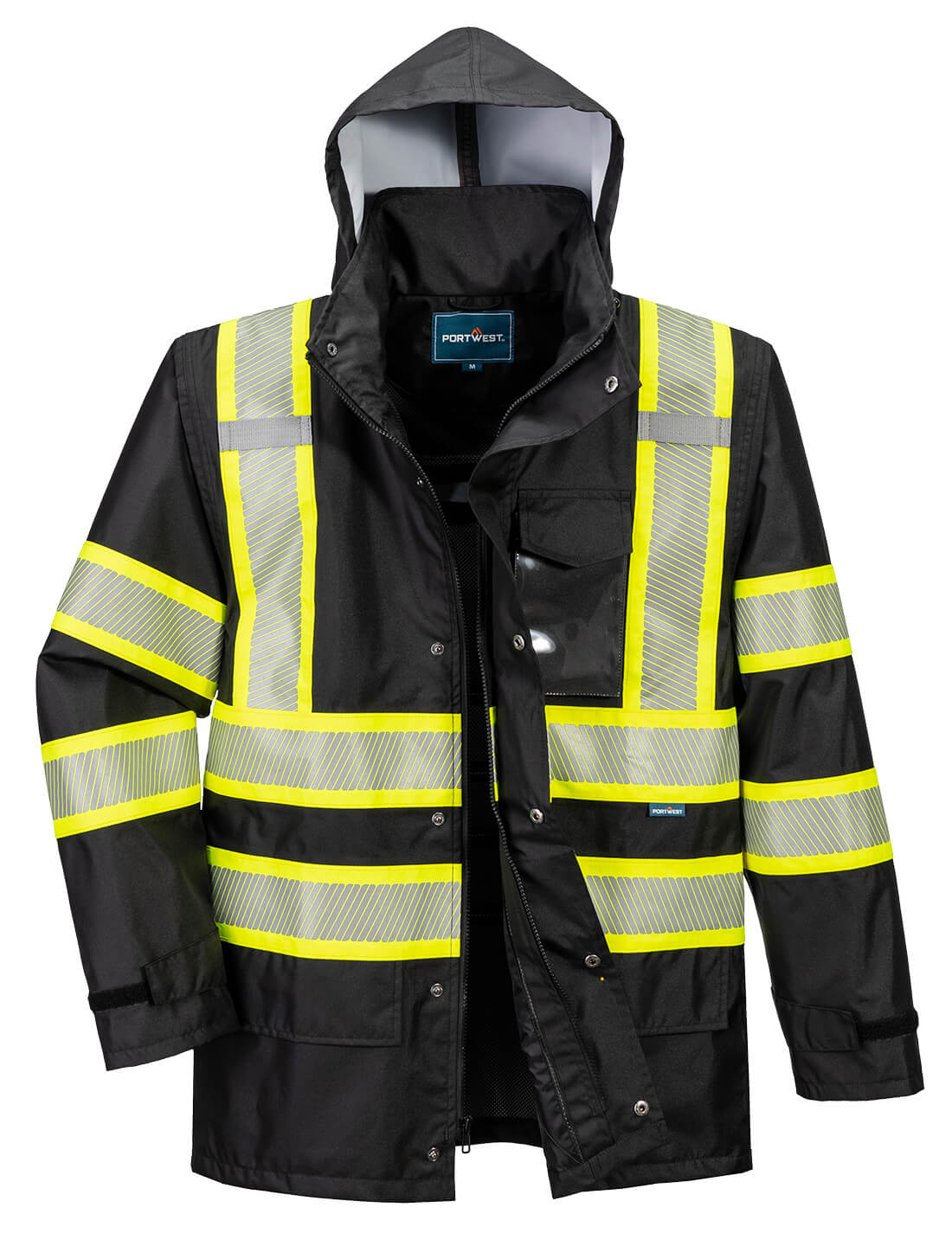 Portwest F366 - Iona Plus Lined Rain Jacket Black
