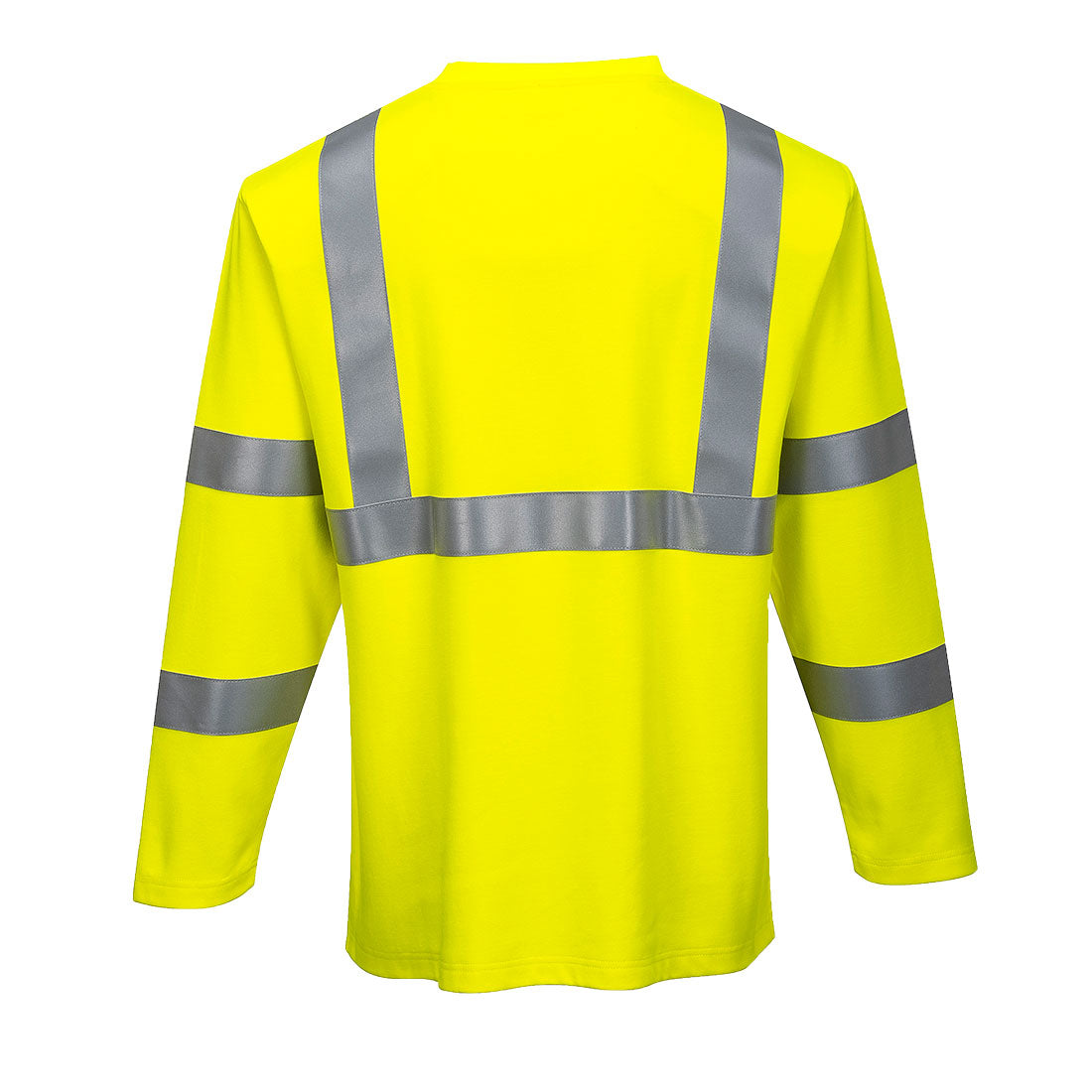 Portwest FR96 FR Hi-Vis Long Sleeve T-Shirt - Yellow