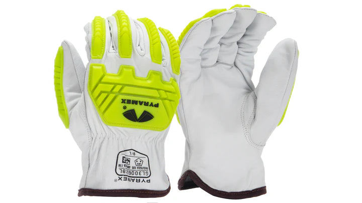 Pyramex GL3006CKB - Premium Goatskin Driver HPPE A5 Cut Level 2 Impact Glove