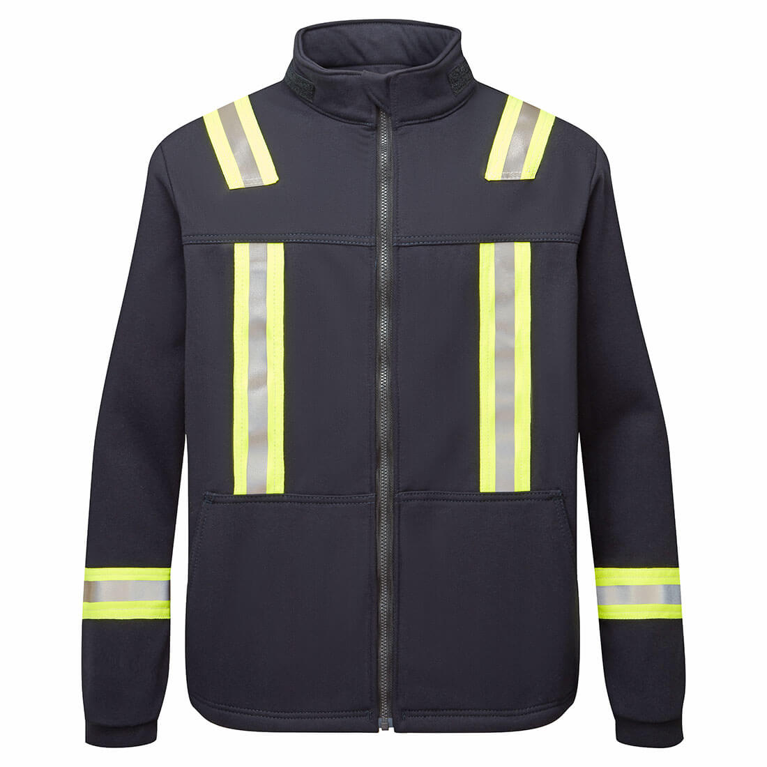 Portwest IOS324 - Striped Fleece Full Zip Jacket Navy