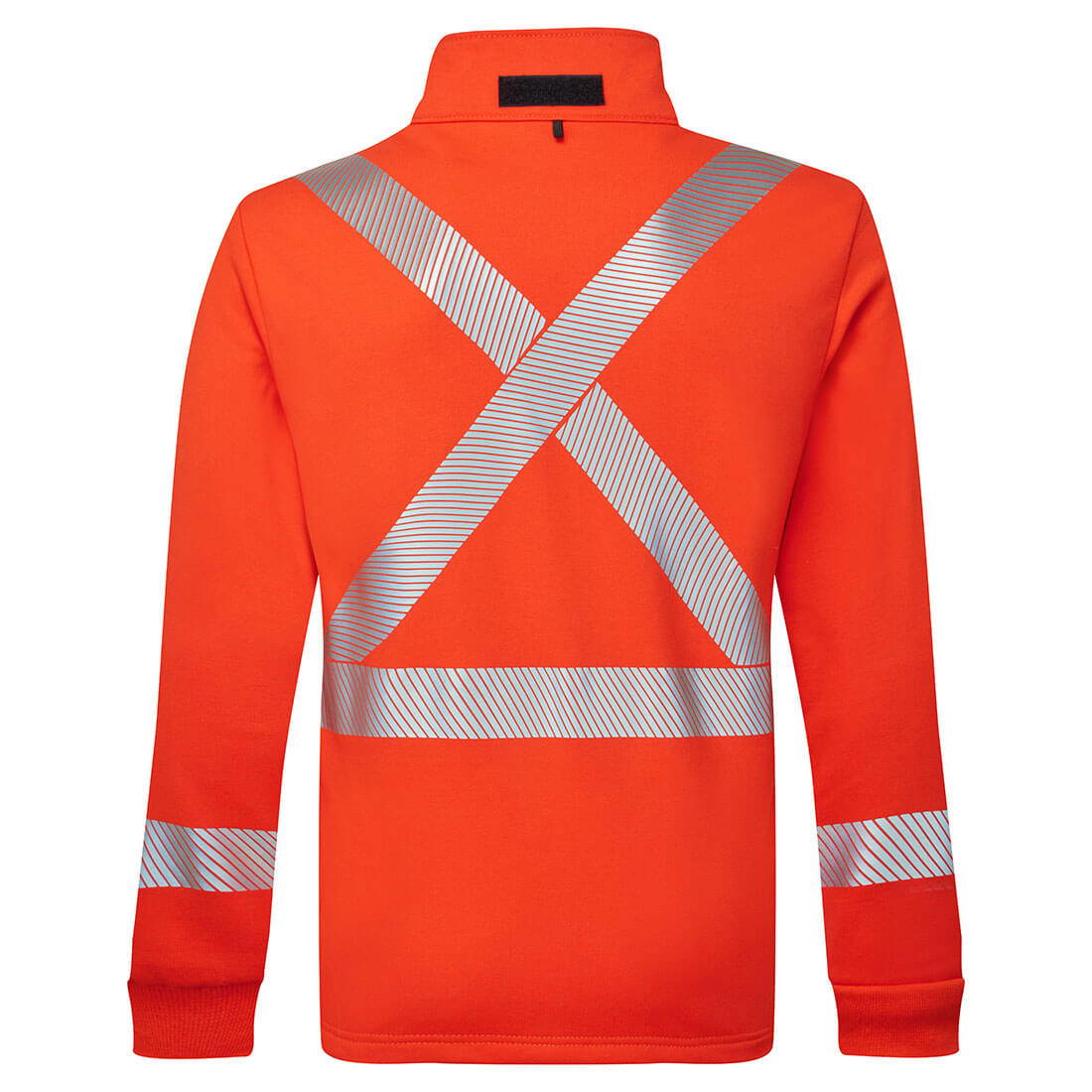 Portwest IOS329 Segmented Striped Fleece Full Zip Jacket Orange